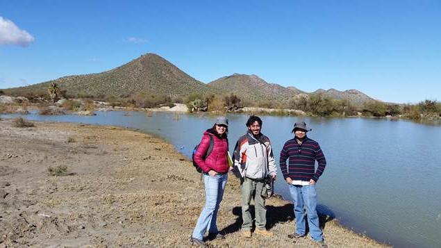 RRamon Rameriz, Miguel Gregada and Marie Long at Quitovac Oases